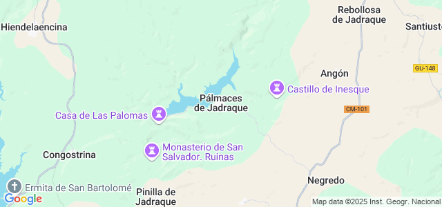 Mapa de Pálmaces de Jadraque