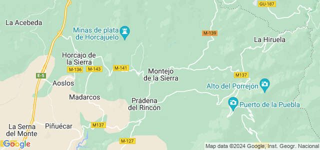 Mapa de Montejo de la Sierra