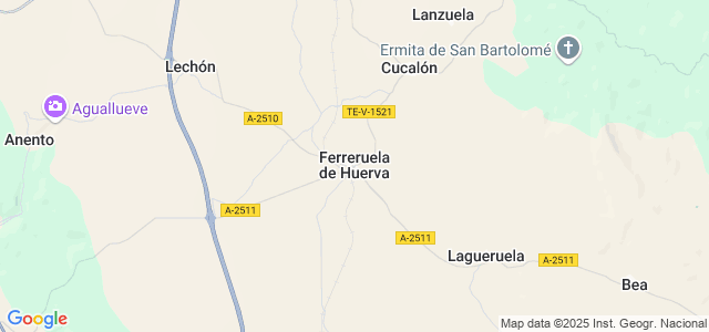 Mapa de Ferreruela de Huerva