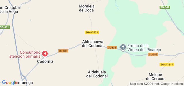 Mapa de Aldeanueva del Codonal