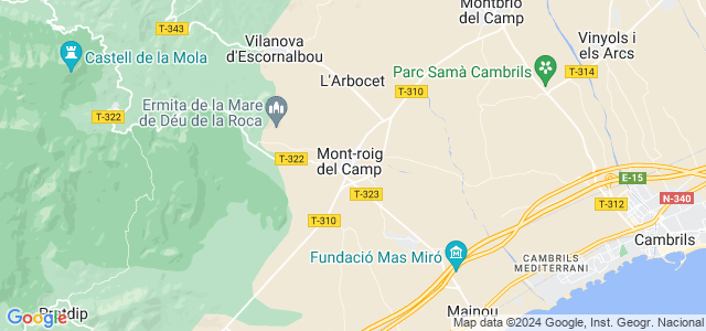 Mapa de Mont-roig del Camp