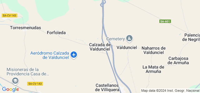 Mapa de Calzada de Valdunciel