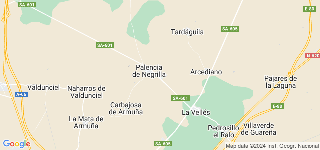 Mapa de Negrilla de Palencia