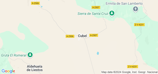 Mapa de Cubel