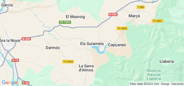 Mapa de Guiamets