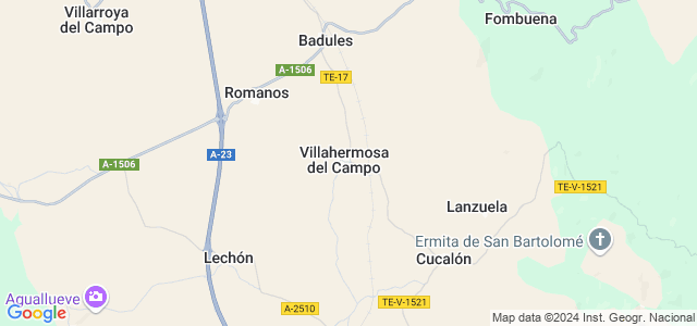 Mapa de Villahermosa del Campo