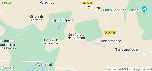 Mapa de San Pelayo de Guareña