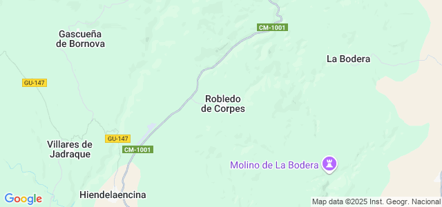 Mapa de Robledo de Corpes