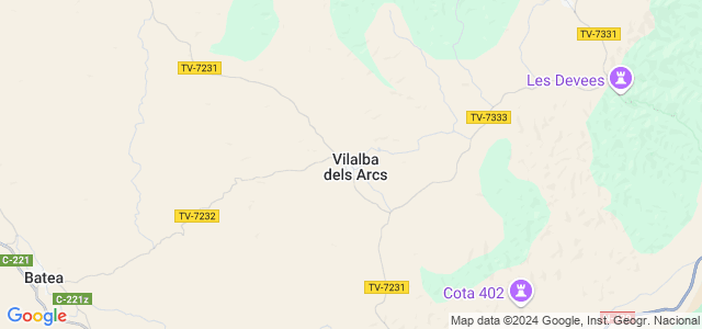 Mapa de Vilalba dels Arcs