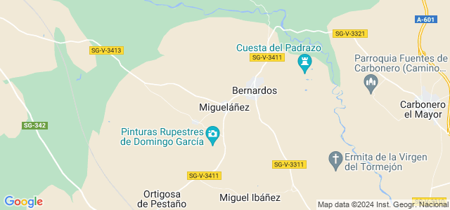 Mapa de Migueláñez
