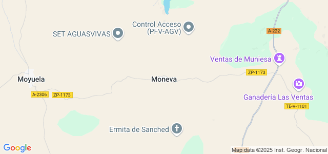 Mapa de Moneva