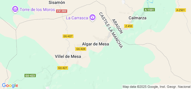 Mapa de Algar de Mesa