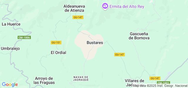 Mapa de Bustares