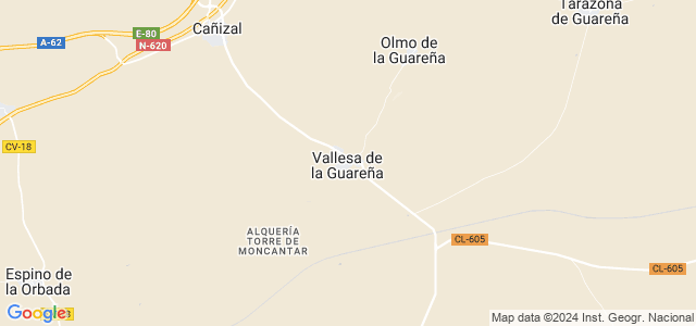 Mapa de Vallesa de la Guareña