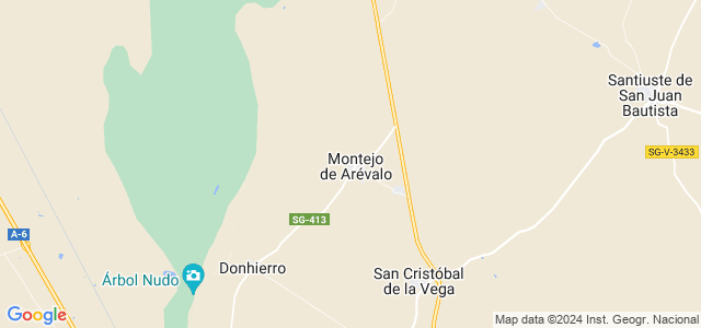 Mapa de Montejo de Arévalo