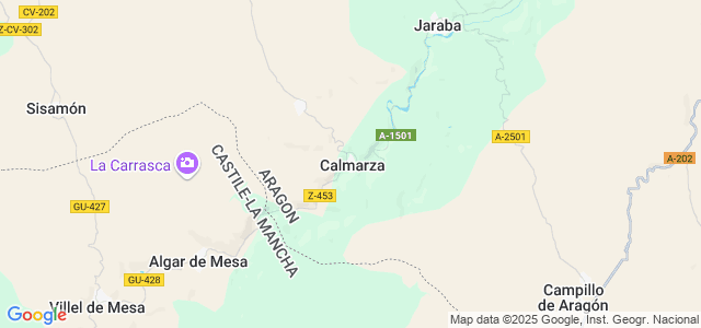 Mapa de Calmarza