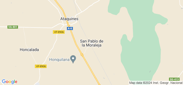 Mapa de San Pablo de la Moraleja