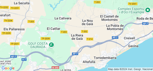 Mapa de Riera de Gaià