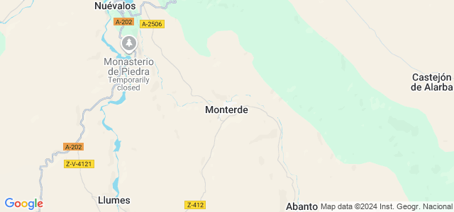 Mapa de Monterde