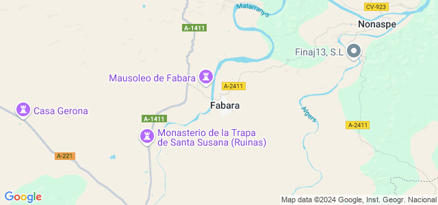 Mapa de Fabara