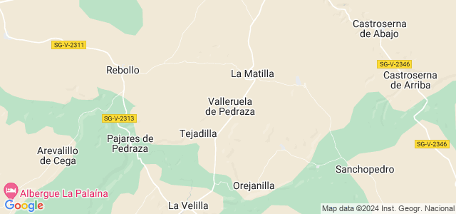 Mapa de Valleruela de Pedraza