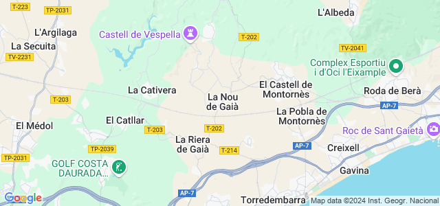 Mapa de Nou de Gaià