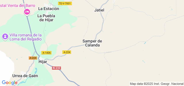 Mapa de Samper de Calanda