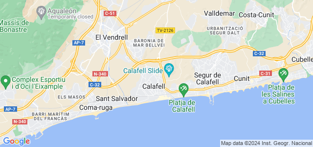 Mapa de Calafell