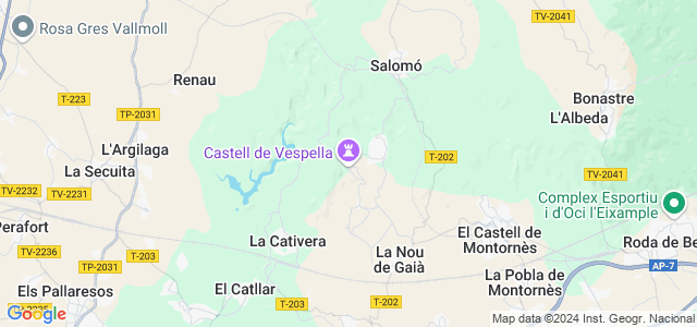 Mapa de Vespella de Gaià