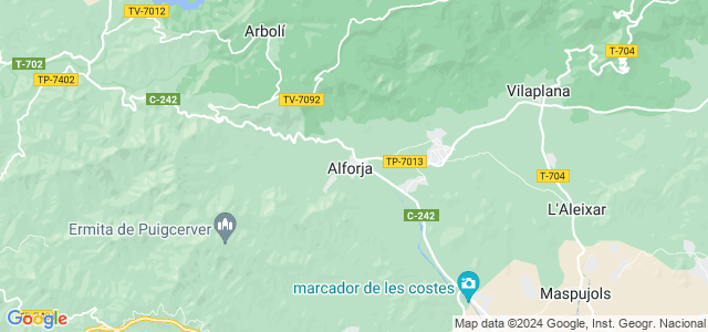 Mapa de Alforja
