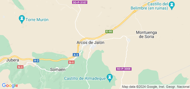 Mapa de Arcos de Jalón