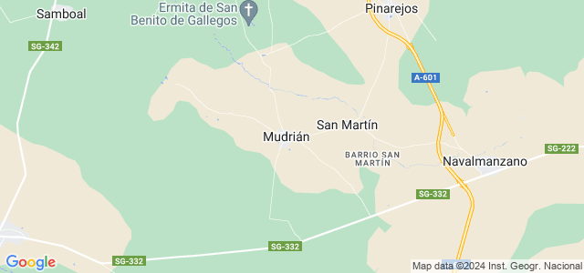 Mapa de San Martín y Mudrián