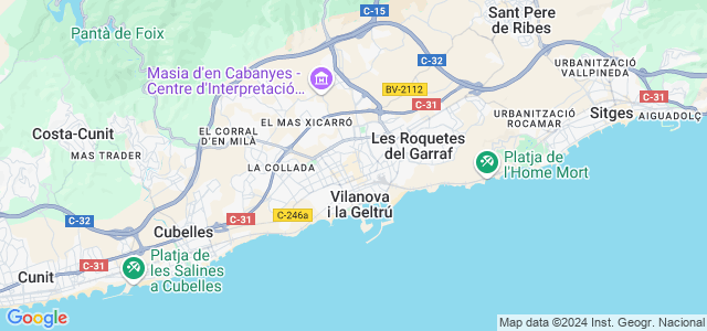 Mapa de Vilanova i la Geltrú