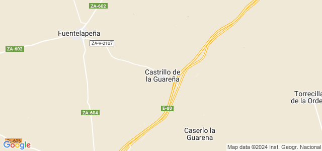 Mapa de Castrillo de la Guareña