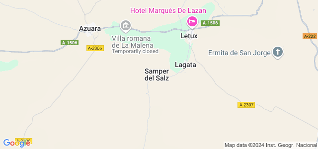 Mapa de Samper del Salz