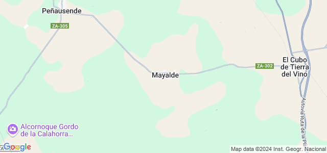 Mapa de Mayalde