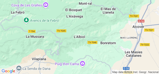 Mapa de Albiol