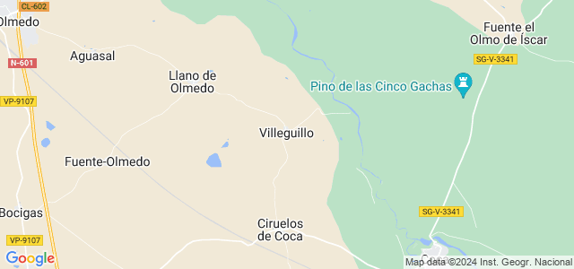 Mapa de Villeguillo
