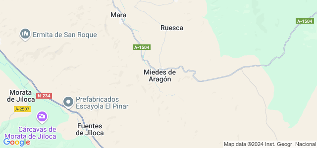 Mapa de Miedes de Aragón