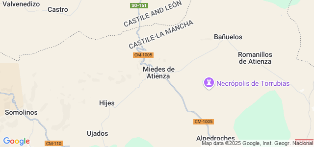 Mapa de Miedes de Atienza