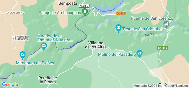 Mapa de Villarino de los Aires