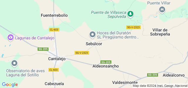 Mapa de Sebúlcor