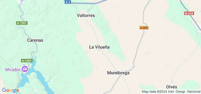 Mapa de Vilueña