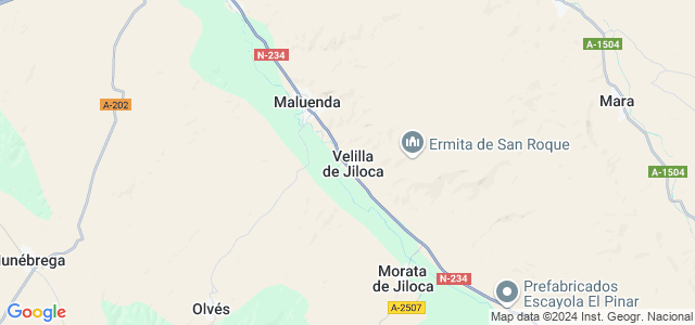 Mapa de Velilla de Jiloca