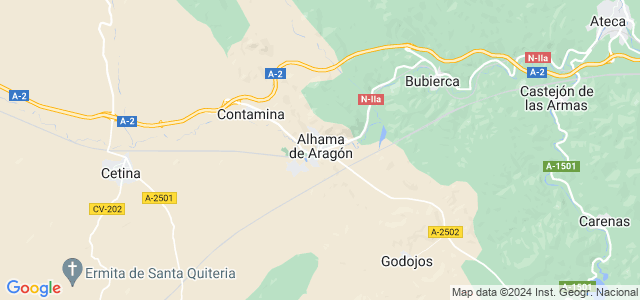 Mapa de Alhama de Aragón