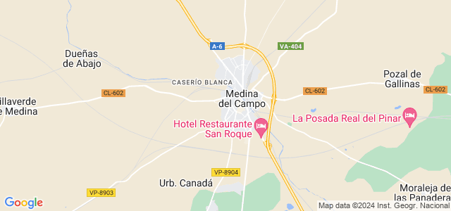 Mapa de Medina del Campo
