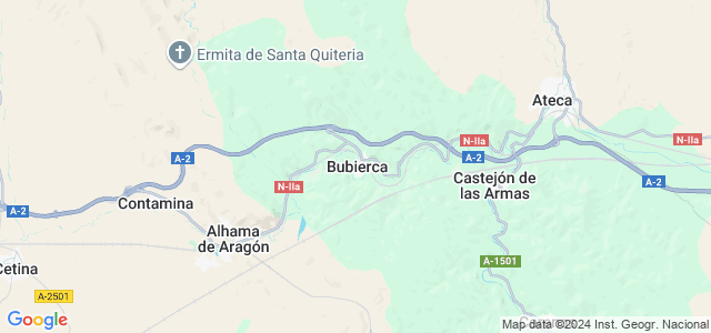 Mapa de Bubierca