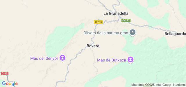 Mapa de Bovera