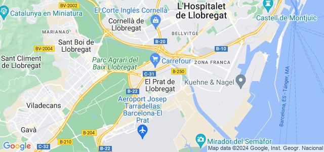 Mapa de Prat de Llobregat