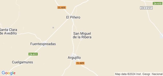 Mapa de San Miguel de la Ribera
